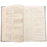 A manuscript volume containing “Log of HMS Victory at Portsmouth” 8 pages, 1867; “Log of HMS