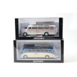 2 Minichamps 1:43 Limited Edition Coaches. A Mercedes-Benz O 3500 'Klenkes Reisen coach, 1/708 in