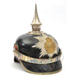 A scarce Imperial German officer’s pickelhaube of the Saxon 100th Grenadier Regiment, the patent