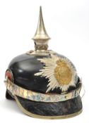 A scarce Imperial German officer’s pickelhaube of the Saxon 100th Grenadier Regiment, the patent