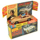Corgi Toys James Bond Aston Martin DB5 (261). In metallic gold with red interior. Boxed, with