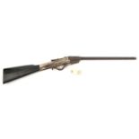 A .177” “Gem” air rifle, 34” overall, smooth bore barrel 17½”, numbered 103389 on the breech face,