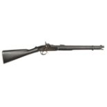 A good .451” Westley Richards “Monkey Tail” breech loading percussion carbine, 36” overall, barrel