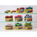 10 Matchbox Superfast/Rolamatics. 64, Slingshot. 65, SAAB Sonett III. 69, Turbo Fury. 70,