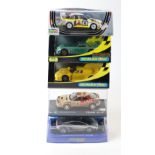 5 2000's issue Scalextric/Team Slot/Revell slot racing cars.3x Scalextric- Lamborghini Gallardo (