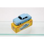 Dinky Toys Ford Zephyr Saloon (162). In two tone blue with grey wheels and black rubber tyres.