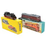 2 Continental HO scale locomotives. A Trix Express International DR Class 92 0-8-0 T RN92-692 and