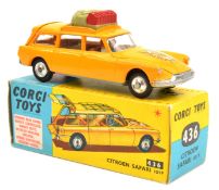 Corgi Toys Citroen Safari ID19 (436). Wild Life Preservation example In deep yellow with light brown