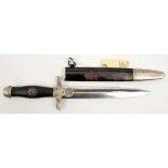 A Third Reich 1st pattern RLB subordinate’s dagger, the blade bearing very faint maker’s mark of