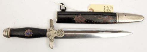 A Third Reich 1st pattern RLB subordinate’s dagger, the blade bearing very faint maker’s mark of
