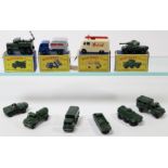 10 Matchbox Series. 8 Military - 54a Saracen Personnel Carrier. 55a D.U.K.W. 61a Ferret Scout Car.