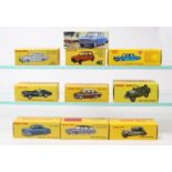 10 Atlas Dinky Toys . Re-issue French series- Jeep Militaire (24M). Citroen Traction 11BL (24N).