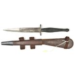 A Special order 2nd pattern F.S. military knife to Lt. M.S. Kite USAAF, double edged blade 6½”