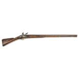 A heavy mid 18th century 8 bore military style flintlock musket, 56½” overall, unusually heavy 3