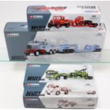 9x Corgi Classics from The Heavy Haulage series. Foden FG articulated long platform trailer (12801).