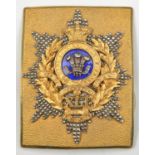 A pre-1855 officer’s rectangular gilt and silver plated shoulder belt plate of the 41st (Welch)