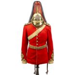 An officer’s full dress uniform of the 3rd (Prince of Wales’s) Dragoon Guards, comprising: helmet