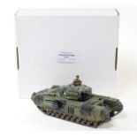 An RP World Models Ltd Bengurian Lincs Churchill Tank BL002. Comprising a 1:24? (200mm) detailed