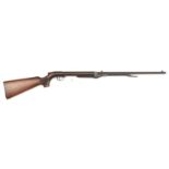 A .177" early pattern BSA Improved Model D underlever air rifle, 44" overall, barrel 19½", number