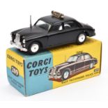A Corgi Toys Riley Pathfinder Police Car (209). Boxed with model club leaflet, price label to one