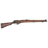 A de-activated .303" SMLE No 1 Mk III* bolt action military rifle, number 64596Y, the receiver and