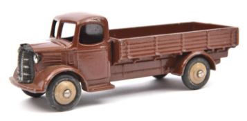 Dinky Toys Austin Wagon (30j). With brown body and tan wheels. GC-VGC, minor chipping to cab roof.