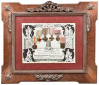France: a large framed memorial group to "Monsieur Bouchel Clement, Corporal au 317 ed Infie