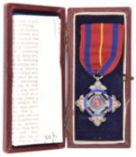 The Salvation Army: service medal in HM Silver (Birmingham 1898) and enamels, reverse engraved