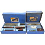 2x Hornby Dublo 3-rail train sets. A Passenger Train set (EDP2), comprising; LMS 4-6-2 tender