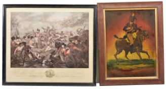 5 contemporary coloured prints of Crimean War scenes, pub 1854/55 by Lloyd Bros & Co, London,