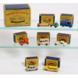 A rare 1957 Matchbox Series US export Presentation Set (Set No.4). Comprising No.25, Bedford van