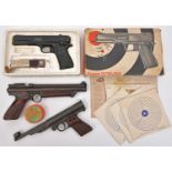 A .177" Diana 20 shot BB repeater air pistol, GWO & C (minor wear), in its polystyrene lined