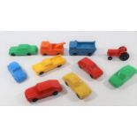 10 Tomte-Lardal and similar moulded plastic vehicles. Of basic construction, manufactured in W.