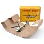 A French Dinky Toys Sikorsky Helicopter S.58 (60D). Boxed with inner packing piece, minor wear/