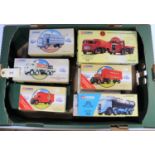 12 Corgi Classics etc. ERF Flatbed with Chains/Barrels, Flowers. AEC Ergomatic Pickfords truck. 2x