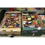 150+ diecast vehicles by Matchbox and other various makes. Including commercial vehicles, military