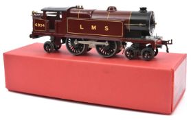 Hornby O Gauge clockwork No.2 Special 4-4-2 Tank Locomotive. In LMS lined maroon livery, RN 6954. GC