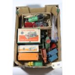 14 Dinky Toys. 3x boxed items; a Slumberland Guy Van (514), a Breakdown Lorry (430) and a Blaw
