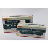 2 Hornby Railways Coach Packs. BR Pull-Push Coaches R4534, comprising 2x Maunsell coaches- a 2nd