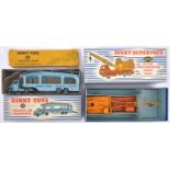 2 Dinky Toys. A Pullmore Car Transporter (582). All light blue example with grey load decks, with