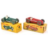 2 Dinky Toys Racing Cars. Cooper-Bristol (23G) in dark green with mid green wheels, RN6. Plus an