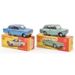 2 Dinky Toys. Vauxhall Viva (136). Example in light metallic blue with red interior. Plus a