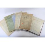 A quantity of railway luggage labels and other railway related paperwork. Including; Southern