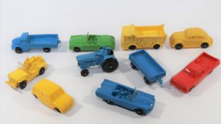 10 Tomte-Lardal and similar moulded plastic vehicles. Of basic construction, manufactured in W.
