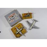 3 Dinky Toys Aircraft. A Vickers Viscount Air Liner (706). A Bristol 173 Helicopter (715). A D.H.
