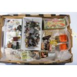 A quantity of lead farm items by Britains, Crescent, etc. Including; 3x horse and carts by