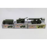 3 Dinky Military Toys. 2x Supertoys - Recovery Tractor (661) and a Missile Servicing Platform