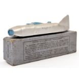 A Dinky Toys. Captain G.E.T.Eyston's Thunderbolt 23m. Silver body, blue detailing. Boxed (3-39),