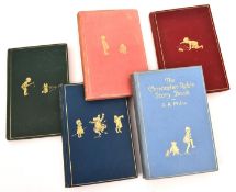 5 early editions by A.A. Milne. The House at Pooh Corner (First Edition 1928). The Christopher Robin