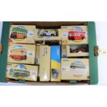 14 Corgi Classics. Burlingham Seagull/AEC Regal set, York Bros. 2x Daimler CW Utility Buses -